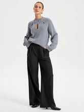 Cut-Out Knit Sweater